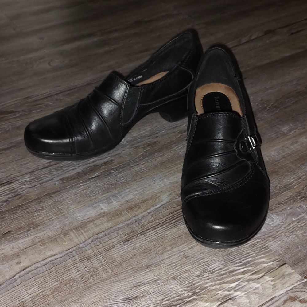 Earth Origins by Earth  Black Roxanne Leather Ankle Boot Shoes Sz 7.5W